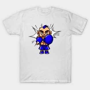 Infinite punch Blue Boxer by Patoli Studio T-Shirt